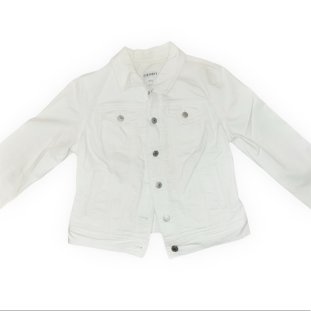 GIRLS/JUNIORS WHITE DENIM JACKET